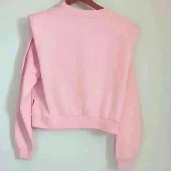 🌴2/$25🌴 BUFFALO | David Bitton Indiana Padded Shoulder Light Pink Sweater - Picture 2 of 4